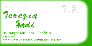 terezia hadi business card