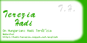 terezia hadi business card